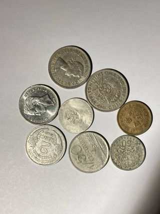 Lote de monedas antiguas variadas