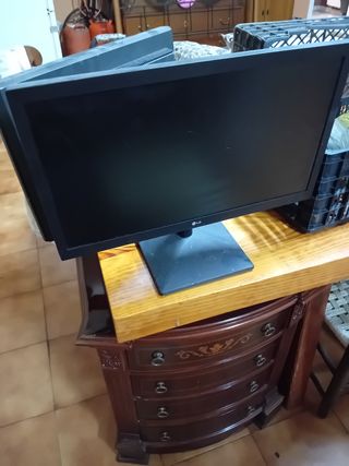 Pantalla de ordenador LG negra