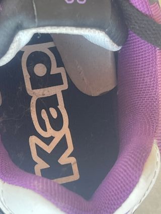 Zapatillas Kappa Negras y Moradas Talla 38
