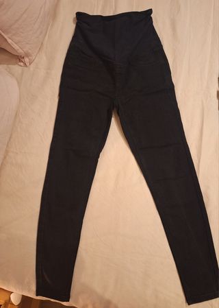 Pantalón vaquero premamá Mamalicious negro T. M