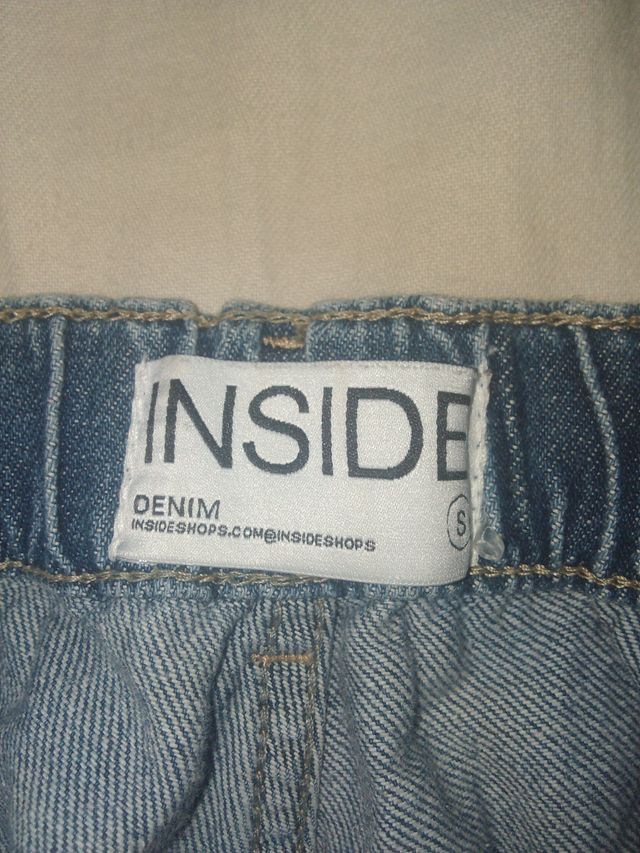 Pantalón vaquero cargo INSIDE azul