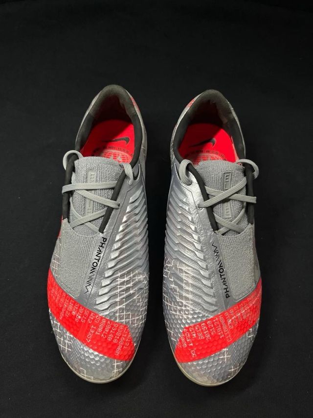 Botas Fútbol Nuevas Nike Phantom Gris/Rojo