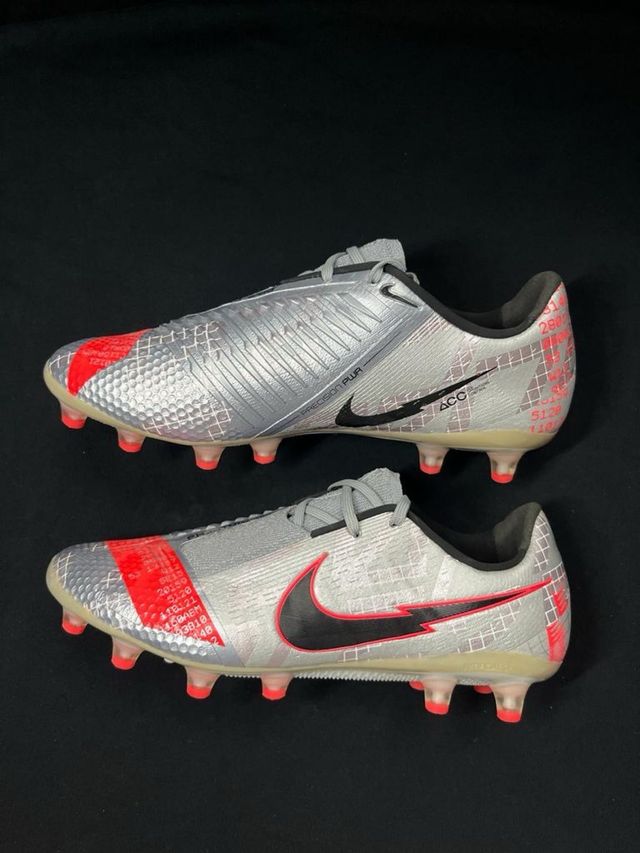 Botas Fútbol Nuevas Nike Phantom Gris/Rojo