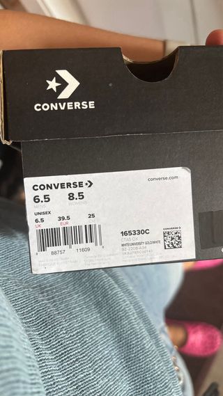 Converse All Star Blancas Talla 39.5