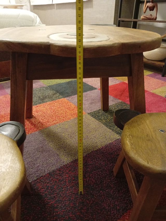 Tavolino in legno e 2 panche per bambini