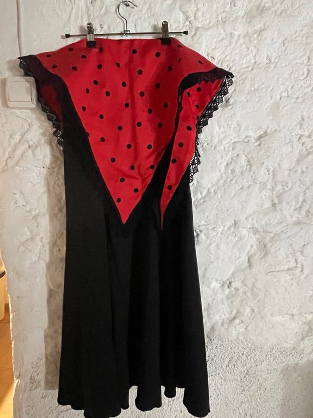 Falda Flamenco Negra con pico 