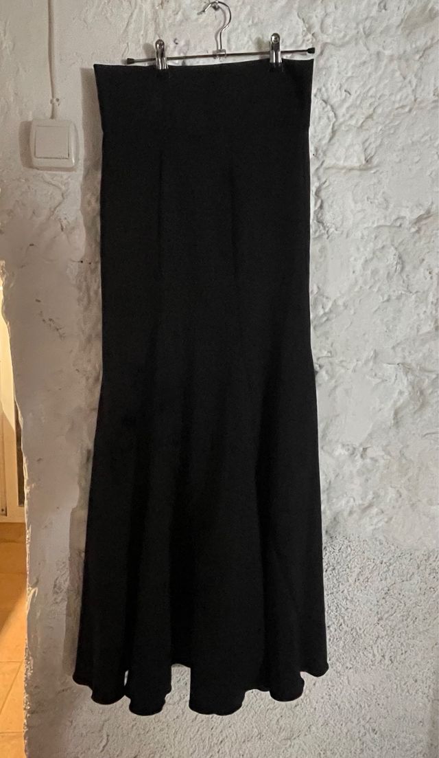Falda Flamenco Negra con pico 