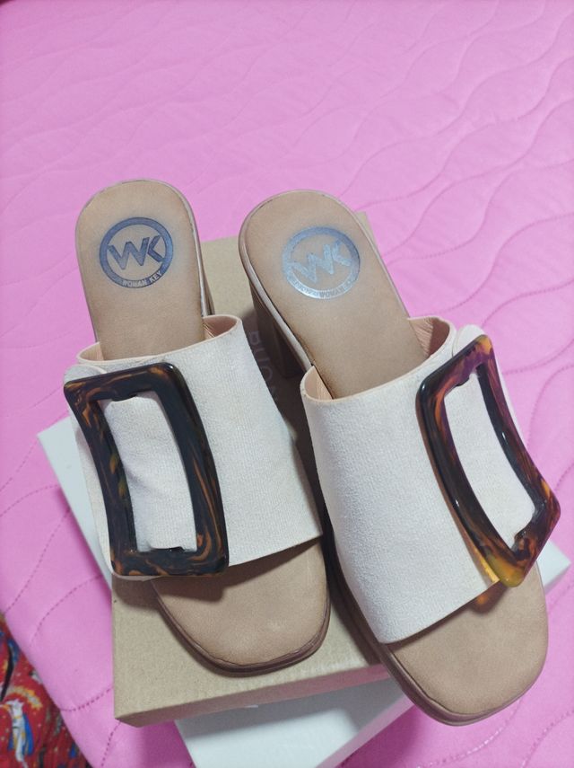 Cuña Yute Clásica Talla 37 Beige