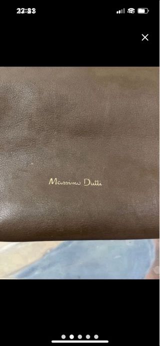 Bolso Massimo Dutti Marrón Cuero