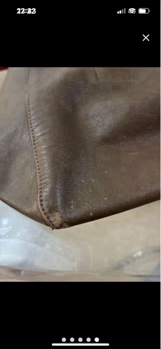 Bolso Massimo Dutti Marrón Cuero