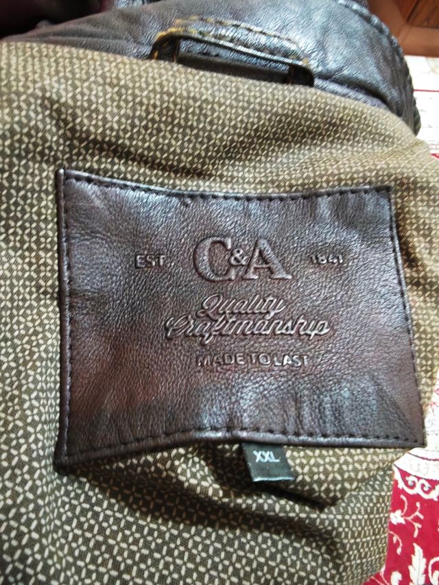 Bomber in vera pelle marrone