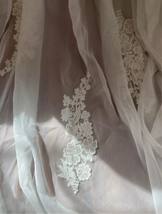 Vestido de Novia Boho Rosa y Blanco