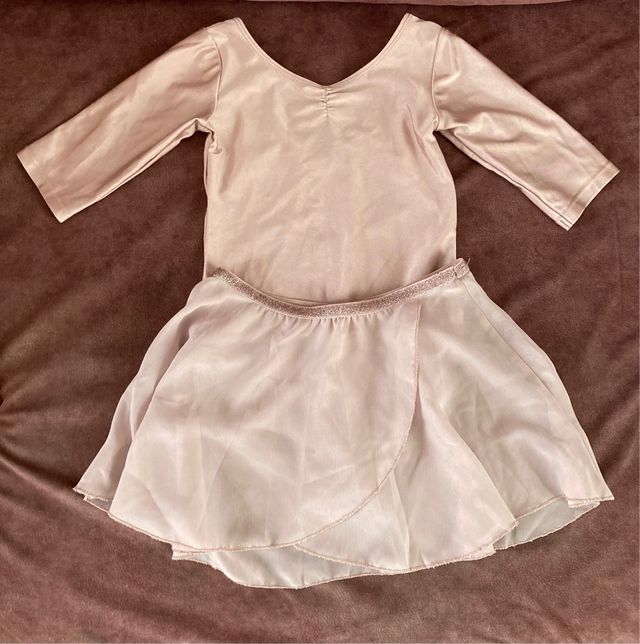 Body y falda ballet rosa talla 4