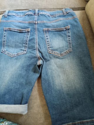 Pantalón vaquero corto niño azul