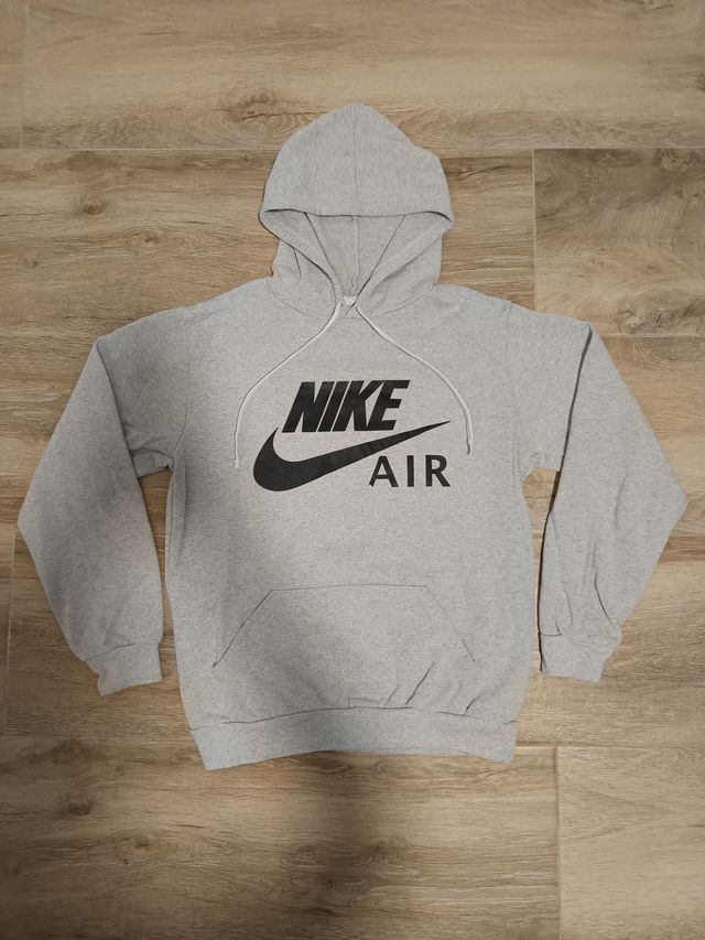 Sudadera Nike Air Hoodie gris unisex con capucha