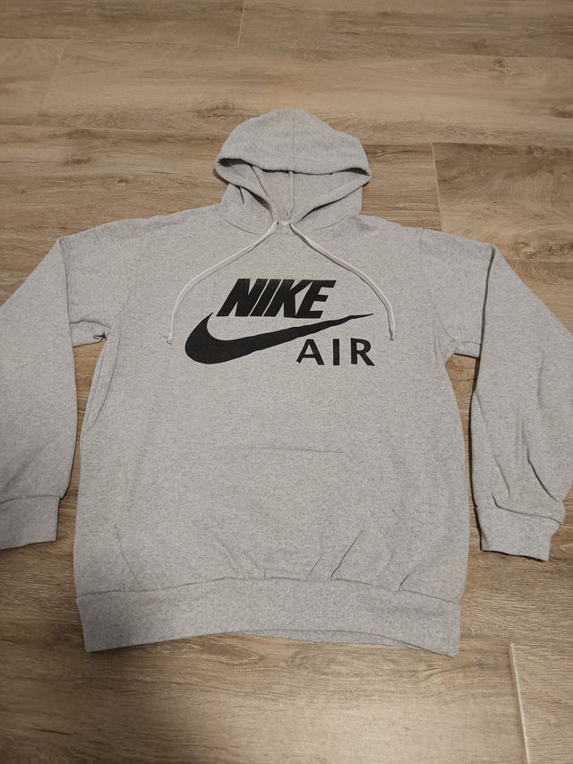 Sudadera Nike Air Hoodie gris unisex con capucha