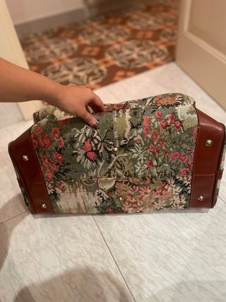 Bolso de viaje floral