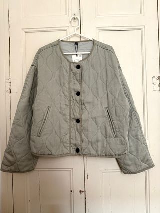 Chaqueta Zara acolchada verde oliva Talla XL