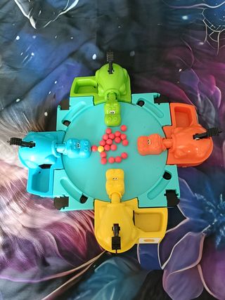 Juego Tragabolas hipopótamos