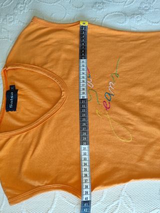T-shirt Salsa Vintage Laranja Tamanho M