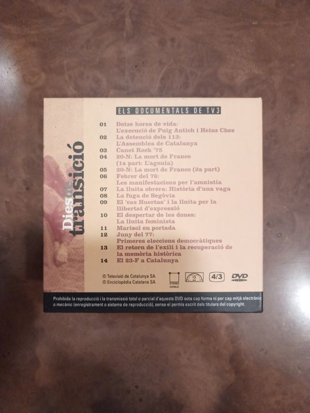 Dies de Transició - Documentals TV3 DVD