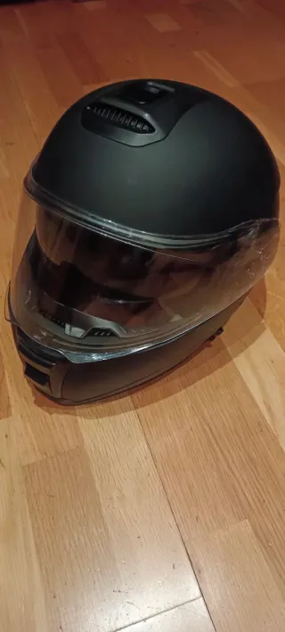 Casco de moto integral negro