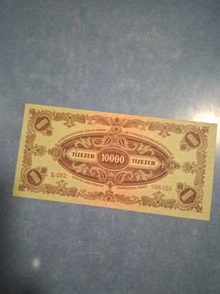  10000 Pengo 1945 Hungría