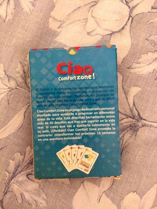 Juego de cartas reto personal Ciao Comfort Zone