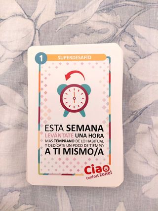 Juego de cartas reto personal Ciao Comfort Zone