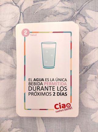 Juego de cartas reto personal Ciao Comfort Zone