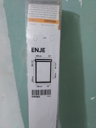 Estor Enrollable IKEA ENJE Blanco 145x250cm