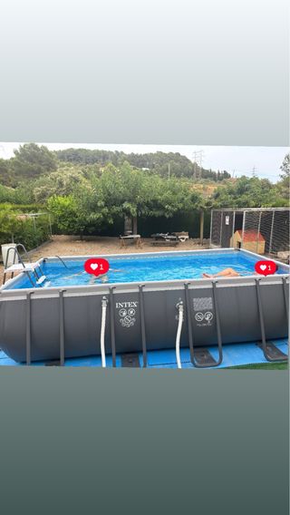 Piscina Intex Rectangular Metal/Plástico