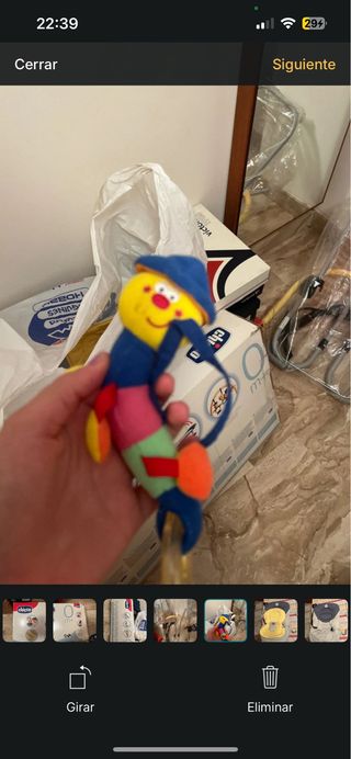 Peluche bebé gusano colores