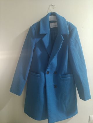 Chaqueta gabardina azul