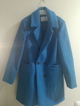 Chaqueta gabardina azul