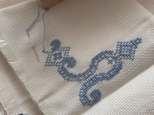 Lote Bastidor bordar punto cruz tela ovillos aguja