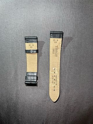 Correa Tissot Gris Cocodrilo