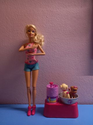 Barbie Baña a sus Perritos