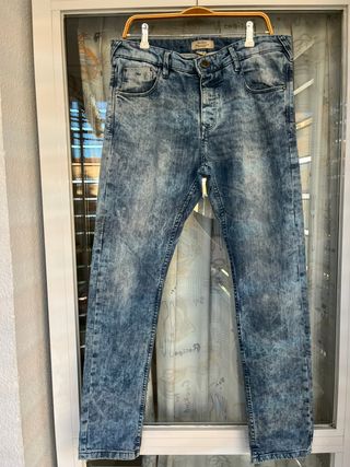 Pantalón Vaquero Bershka Skinny de Hombre