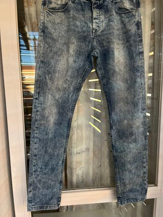 Pantalón Vaquero Bershka Skinny de Hombre