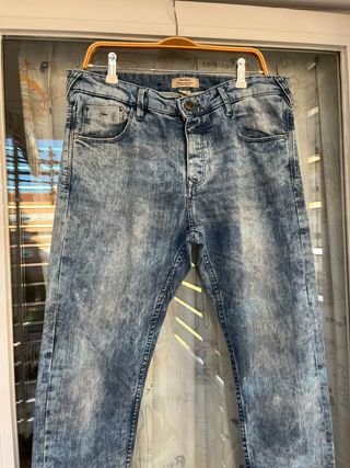 Pantalón Vaquero Bershka Skinny de Hombre