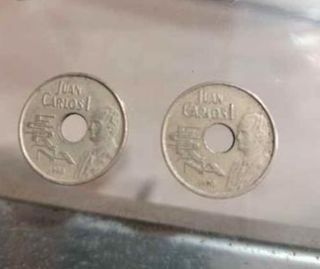 2 Monedas 25 Pesetas Barcelona 1990