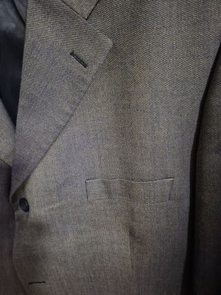 Americana gris hombre