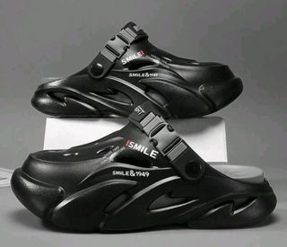 Zapatillas tipo zueco hombre negras