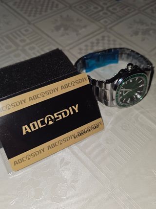 Reloj Aocasdiy Verde con Bisel de Cristales