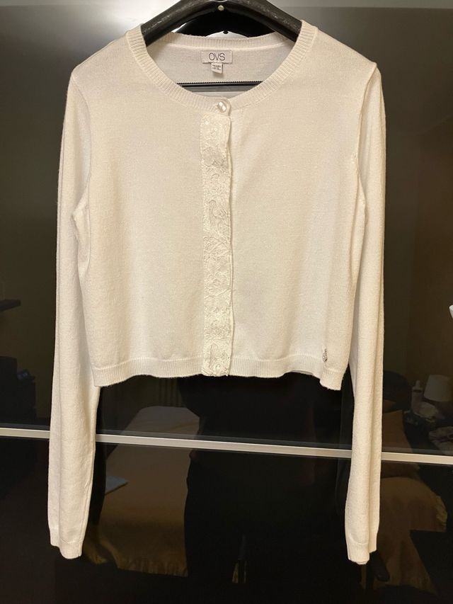 Cardigan bianco OVS ragazza Tg 12 anni