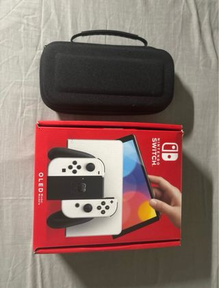 Custodia OLED per Nintendo Switch bianca +
