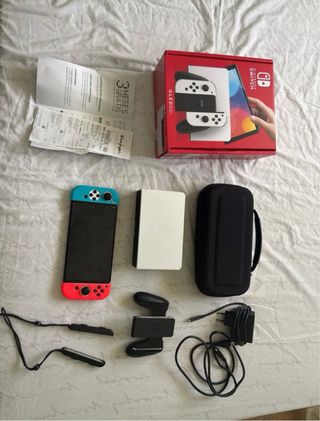 Custodia OLED per Nintendo Switch bianca +
