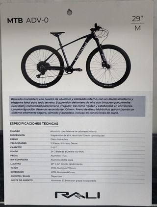Bicicleta Rali MTB 29"M