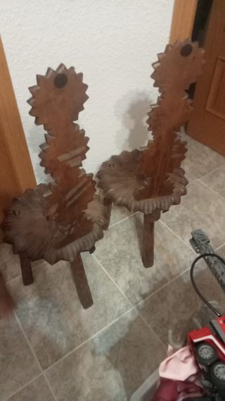 Sedie vintage in legno